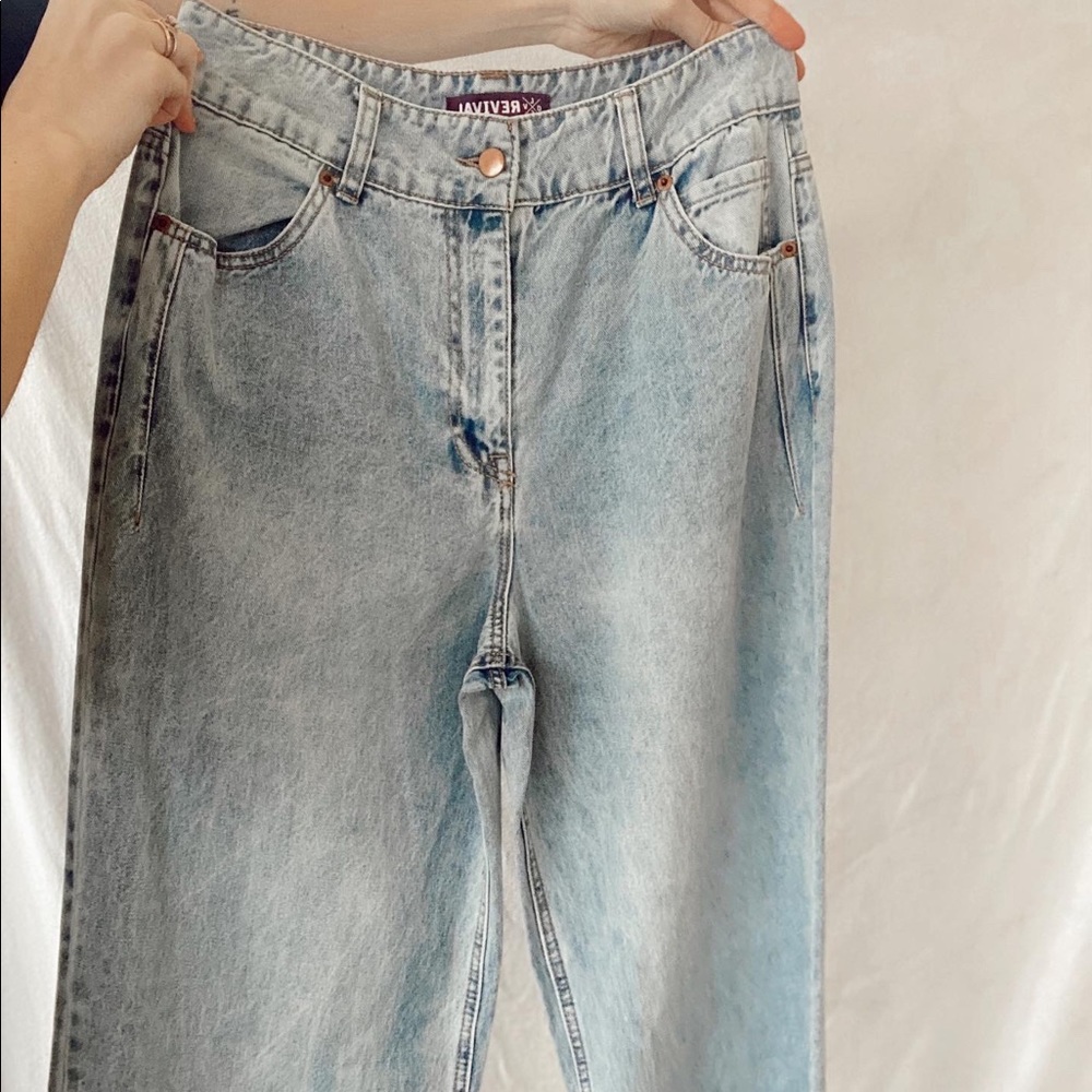 Wide Leg Denim Jeans
